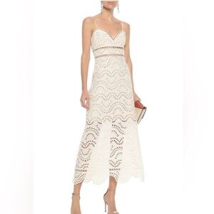 Zimmermann Cream Lace Midi Dress